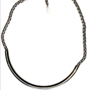St Thomas silver bar necklace in euc